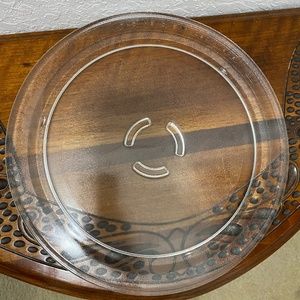 Whirlpool set 3 pc/Glass Turntable Plate Tray/roler/magnetic lid‎